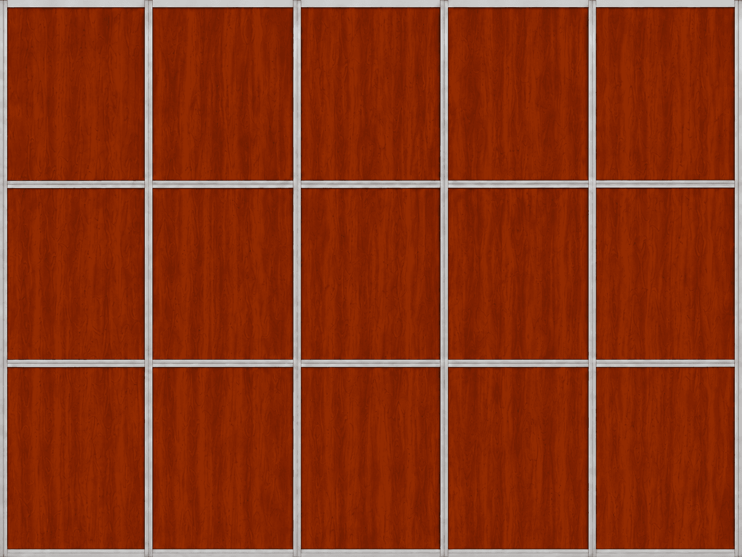 Cherry printed panel finish