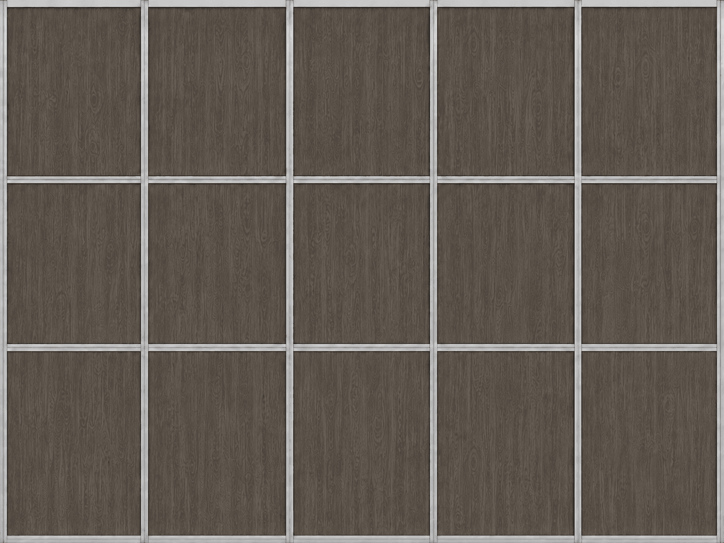 Smoky gray oak printed panel finish