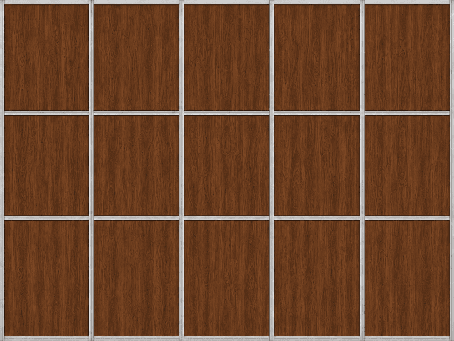 Walnut printed panel finish