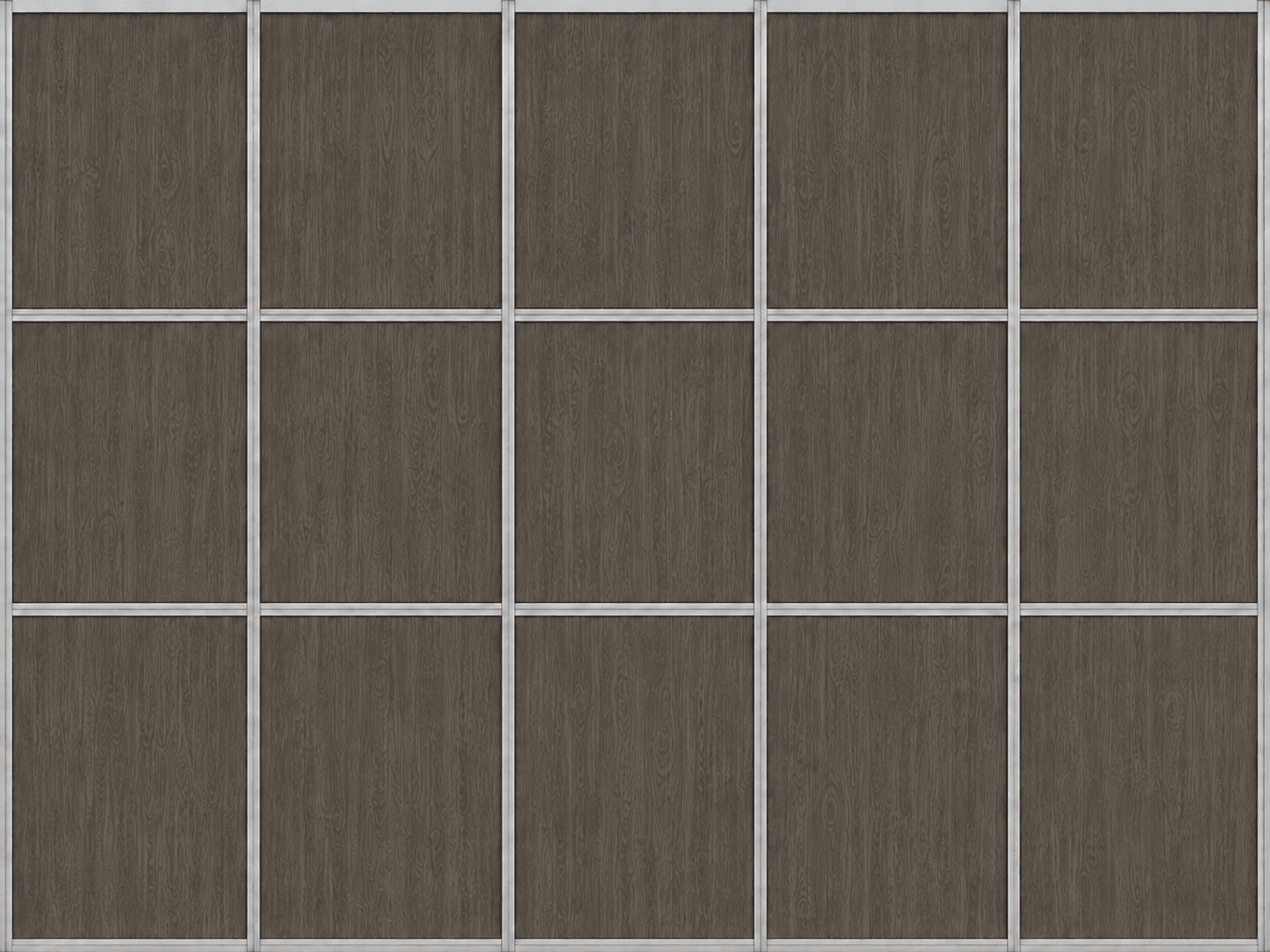 Smoky gray oak printed panel finish