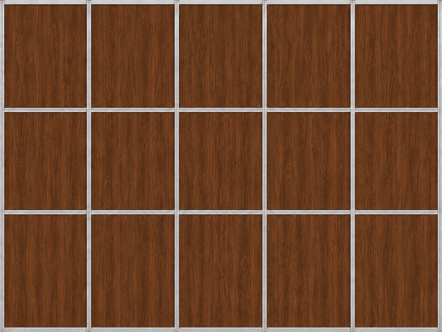 Walnut printed panel finish
